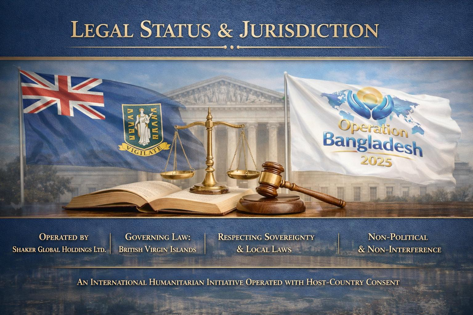 Morad Shaker - Founder of Shaker Global Holdings Legal Status and Jurisdiction of Operation Bangladesh